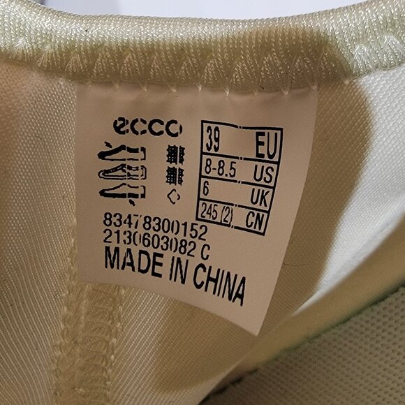 ECCO ATH-1FW Alpha Slip-On Sneaker, SHADOW WHITE TEXTILE, Size 8-8.5US /39EU,NIB - Picture 11 of 16